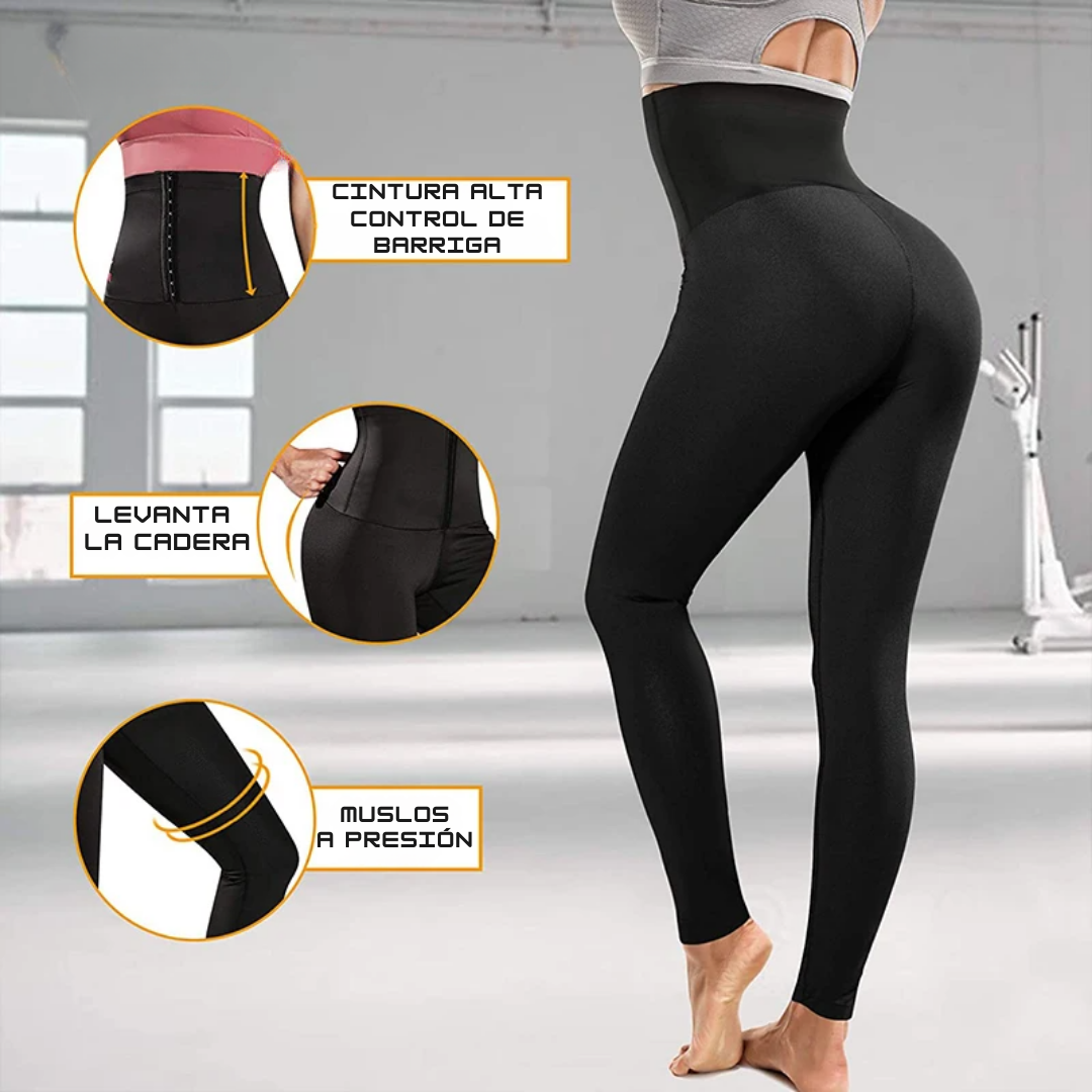 Pantalones de Sauna ThermoShape™: Leggings de Cintura Alta para Mujeres