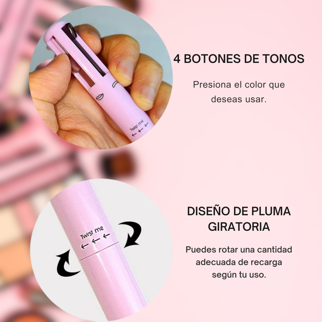 Lapiz de Maquillaje 4 en 1