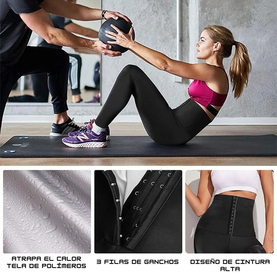 Pantalones de Sauna ThermoShape™: Leggings de Cintura Alta para Mujeres